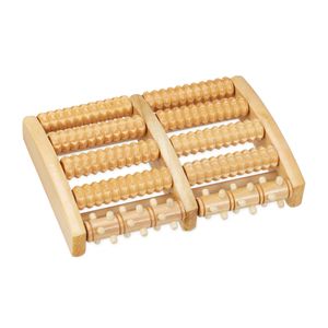 Fußroller,Fuß Roller,Fuß Massage Roller,Fussmassagegerät,Fussmassageroller aus Holz,Zweifuß Holz Massage-Roller,Massagerolle für Entspannung im Alltag -