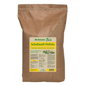 Schafwoll-Pellets Naturdünger 5 kg Papierbeutel