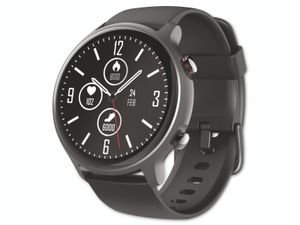 Hama 178610 Smartwatch Fit Watch 6910 grau wasserdicht Musiksteuerung Google Fit