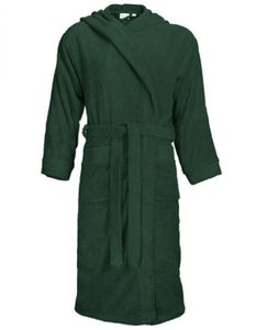 Bathrobe Hooded - Bademantel - Farbe: Dark Green - Größe: L/XL