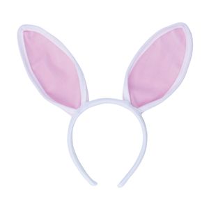 Bristol Novelty Bunny Ears with Headband BN1128 (One Size) (White)