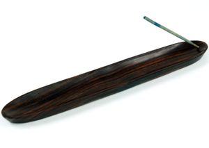 Räucherstäbchenhalter aus Indonesien - Dunkel, Braun, Holz, 1,5*30*5 cm, Räucherstäbchen Halter