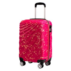 Příruční kabinový cestovní kufr ROWEX Pulse žíhaný Barva: Růžová žíhaná, Velikost: Malý kabinový kufr - 56x34x24 cm (40l)
