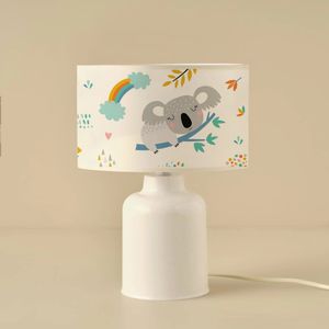 Kinderlampe ’Macclesfield’ mit Koala-Motiv 1 X E27 Weiß