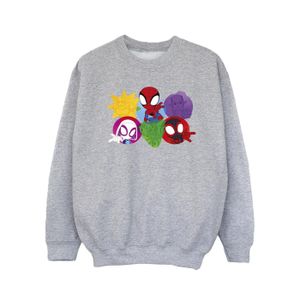 Marvel - "Spidey And His Amazing Friends Faces" Sweatshirt für Mädchen BI34577 (104) (Grau)