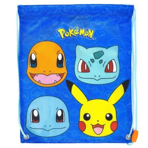 Sportbeutel | 24 x 30 cm | Pokemon | Turnbeutel Schule | Schwimm-Tasche