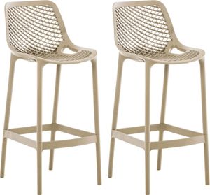2er Set Outdoor Barhocker Air – schlamm 2er Set Outdoor Barhocker Air – schlamm