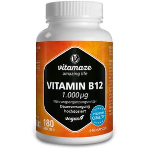 vitamaze Vitamin B12 1 000 ug tablety, 180 tablet