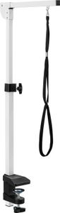 Fudajo Halterung für Schertisch Galgen, höhenverstellbar, mit Schlaufe, Schraubklemme 15-50mm, für Trimmtisch, Groomer Tisch Fudajo Halterung für Schertisch Galgen, höhenverstellbar, mit Schlaufe, Schraubklemme 15-50mm, für Trimmtisch, Groomer Tisch