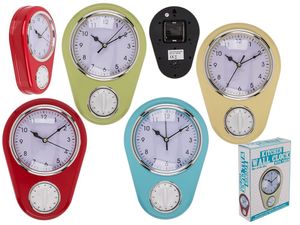 Out of the Blue Wall Clock Kitchen with Timer