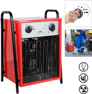 XMTECH Fan Heater Elektrický ohrievač 9kW 400V - Stavebný ohrievač Elektrický ohrievač Sálavý ohrievač Fan Heater, 3 nastavenia tepla nie sú súčasťou balenia Sieťový kábel