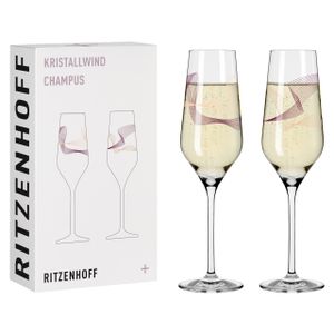 Kristallwind Champagnerglas-Set #1, #2 Von Romi Bohnenberg