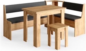Vicco Eckbankgruppe Roman, 180 x 120 cm mit Tisch, Goldkraft Eiche/Anthrazit Vicco Eckbankgruppe Roman, 180 x 120 cm mit Tisch, Goldkraft Eiche/Anthrazit