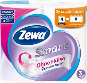Zewa Smart Toilettenpapier 3-lagig weiß 4x300BL