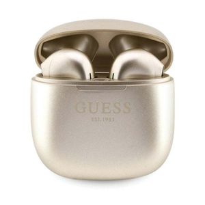 Guess True Wireless Script Logo BT5.3 – TWS-Kopfhörer + Ladeetui (Gold)