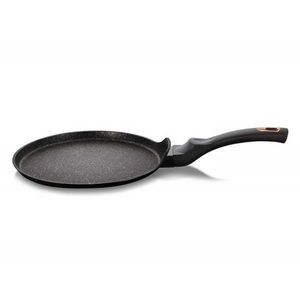 Berlingerhaus Pan für Pfannkuchen mit Marmoroberfläche 28 cm Schwarz Rose Kollektion BH-6181