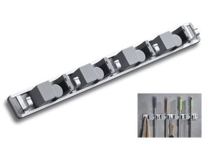 Gerätehalter Besenhalter Wandhalter Federstahl 10er Set GRATIS Handschuhe