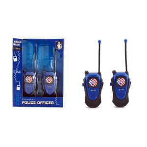 Walkie Talkie Set blau Polizei Reichweite 80m