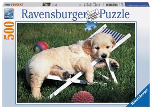 500 Teile Ravensburger Puzzle Golden Retriever Relax Hund 14179
