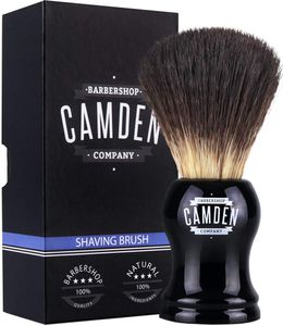 Rasierpinsel von Camden Barbershop Company ● Vegan Badger 2.0 ● für die Nassrasur ● veganes Dachshaar