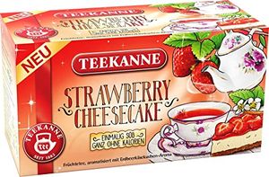 Teekanne Strawberry Cheesecake Früchtetee Erdbeerkuchen Aroma