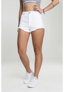 Urban Classics Ladies - Denim Hotpants białe - L