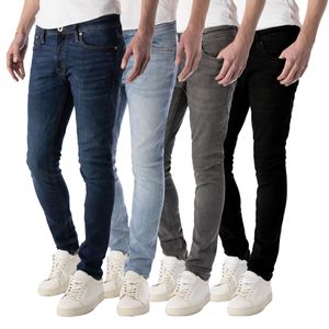 Jack & Jones Jeans LIAMAM Skinny Herren Stretch Jeans ( enger Schnitt ), Farbe:Grey Denim / Grau, Hosengröße:W33/L30