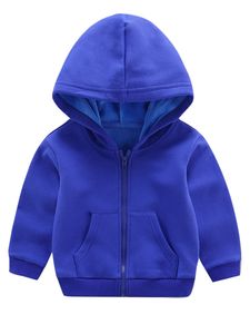 Junge Langarm Pullover Outdoor Mit Taschen Strickjacke Lässig Kapuze Hals Sweatshirt, Farbe: Blau, Größe: DE 128