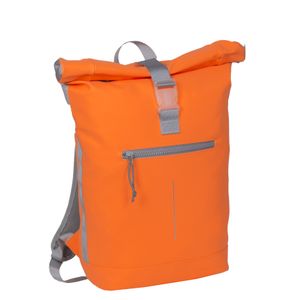 New-Rebels® Mart Waterproof Rolltop Backpack - 19L Rolltop mit Klickverschluss und 15,6" Laptopfach - Gepolsterte Rückenlehne - Geräumige Laptoptasche für jedes Abenteuer - Orange