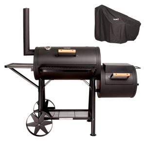 TAINO YUMA Smoker 90kg Set mit Abdeckhaube Holzkohle-Grill BBQ Räucherofen
