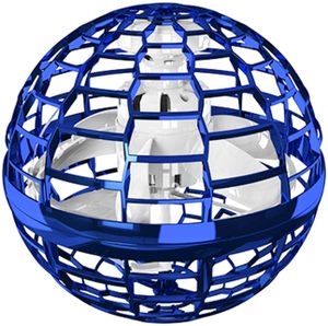 Flynova Pro Flying Ball Bumerang Spinner Dynamische RGB-Lichter Double Pass, Geschenk (Blauer Ball)