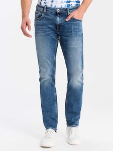 Cross Jeans Herren Slim Fit Jeans Hose E 198-020-DAMIEN mid blue W40/L32