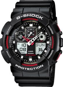 G-Shock GA 100 Uhr Black G-Shock Red, Größe: One Size G-Shock GA 100 Uhr Black G-Shock Red, Größe: One Size