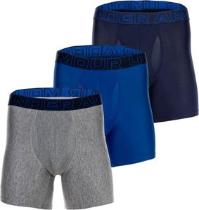UNDER ARMOUR pánské boxerky, 3-pack - Performance Tech Boxer Briefs, strečové, modré/šedé 2XL