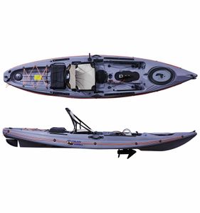 Galaxy Wahoo S Angelkajak mit Avanti Pedal Antrieb Propellerantrieb fishing kayak Galaxy Kayaks:(G) Graphit