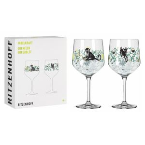 Ritzenhoff Gin-Glas Set Fabelkraft 001 / 002, 2-teilig, Karin Rytter, Kristallglas, 720 ml, 6091001