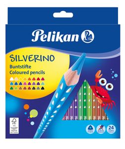 Pelikan Dreikant-Buntstifte SILVERINO dünn 24er Kartonetui