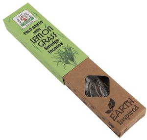 Natürliche Handgerollte Namaste India Räucherstäbchen - Palo Santo Lemongrass, Grün, 23*4,5*2 cm, Indische Räucherstäbchen