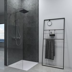 EMKE Walk-in Shower Sprchová zástěna 70 cm šířka 185 cm výška Walk In Shower Screen pro vanu 5 mm sprchové sklo NANO