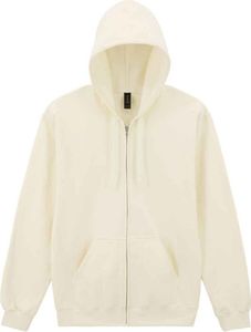 Gildan - "Softstyle" Hoodie mit durchgehendem Reißverschluss für Herren/Damen Uni PC7832 (3XL) (Naturweiß)
