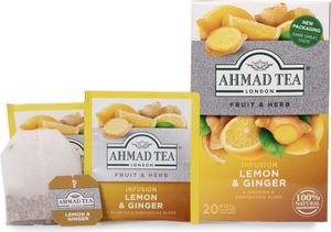 Ahmad Tea - Früchtetee Lemone & Ginger 40g, 20 Beutel