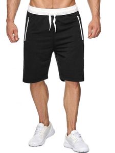 Herren Shorts Farbe Block Kurze Sporthosen Casual Pants Fitness Sommer Hosen Beachwear Schwarz,Größe M