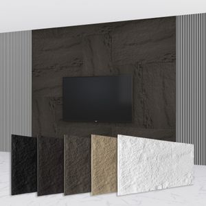 HEXIM Steinoptik Felsen Platten 120x60cm PolyurethanWandverkleidung 0,73qm 3D Paneele Bruchstein Nachbildung Wandpaneele Wanddeko Steinplatte Felswand Wohnzimmer Innenwand grau (A002-04 Grey)