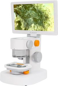 Svbony SM101 Digitales Mikroskop mit Touch Steuerung, 9'' IPS Bildschirm 100-1200X 1080p Münzmikroskop, Inklusive 32 GB Karte, Biologisches Mikroskop Kit für Kinder und Erwachsene