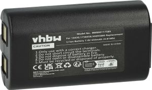 vhbw Akku kompatibel mit Dymo LabelManager PnP, 260, 260P, 280 Drucker Kopierer Scanner Etiketten-Drucker (650 mAh, 7,4 V, Li-Ion)