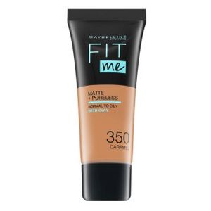 Maybelline Fit Me! Foundation Matte + Poreless 350 Caramel Flüssiges Make Up mit mattierender Wirkung 30 ml