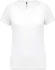 Proact Damen Sport T-Shirt Fitness Training Short Sleeve Jersey Shirt, Größe:XL, Farbe:Weiß