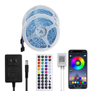 LED-Leiste, selbstklebend, 44 Tasten, Bluetooth-Musik, Fernbedienung, 30 Meter