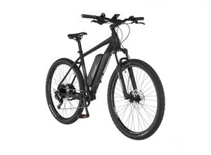 FISCHER E-Bike Pedelec MTB MONTIS EM 2127, Rahmenhöhe 48 cm, 27,5 Zoll, Akku 557 Wh, Heckmotor, Kettenschaltung, LCD Display, schwarz