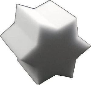 Schwammteufel der kleine Putzteufel Weiss Sternform 4er Set